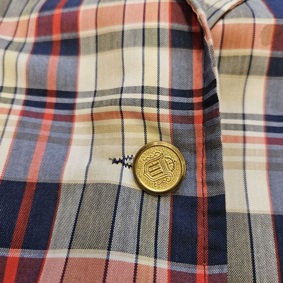 Vtg Cricket Lane Plaid Blazer Jacket Womens 2X Acadamia Preppy Lightweight - Picture 5 of 10